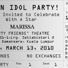 Concert Ticket Format Design