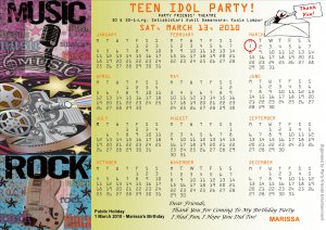 Personalised Calendar