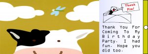 Cow Bookmark