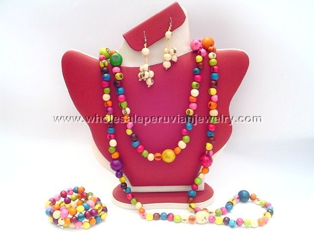 AMAZON SEED COLLECTION 8 NECKLACES 10 BRACELETS 10 EARRINGS HANDMADE PERUVIAN JEWELRY ART