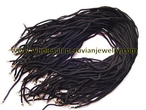 25 BLACK PENDANT CORDS WHOLESALE PERUVIAN JEWELRY