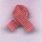 Beaded Awareness Ribbon - Pink (Breast Cancer & More)