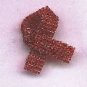 Beaded Awareness Ribbon - Red (variety of causes)