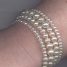 Faux Pearl Graduated Bracelet