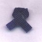 Beaded Awareness Ribbon - Blue (variety of causes)