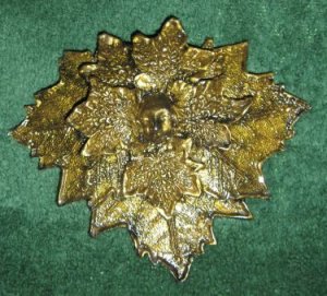 Green Man Barrette - Gold