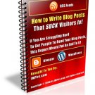 How To Write Blog Posts That Suck Visitors In!