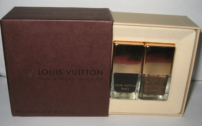 Louis Vuitton Nail Polish - Brown/Gold Set - NEW