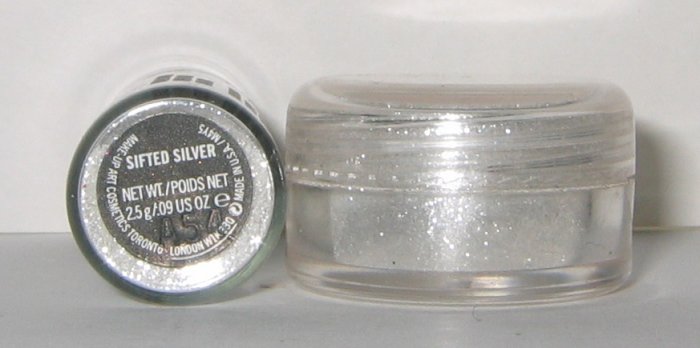 MAC - SIFTED SILVER 1/4 tsp Glitter Brilliant Sample RARE! HTF!