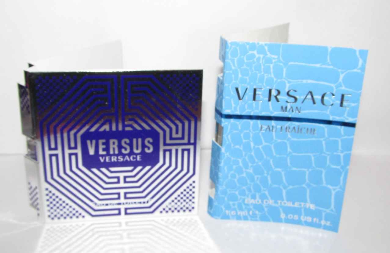 2 Versace Versus / Eau Fraiche Spray Vial Lot
