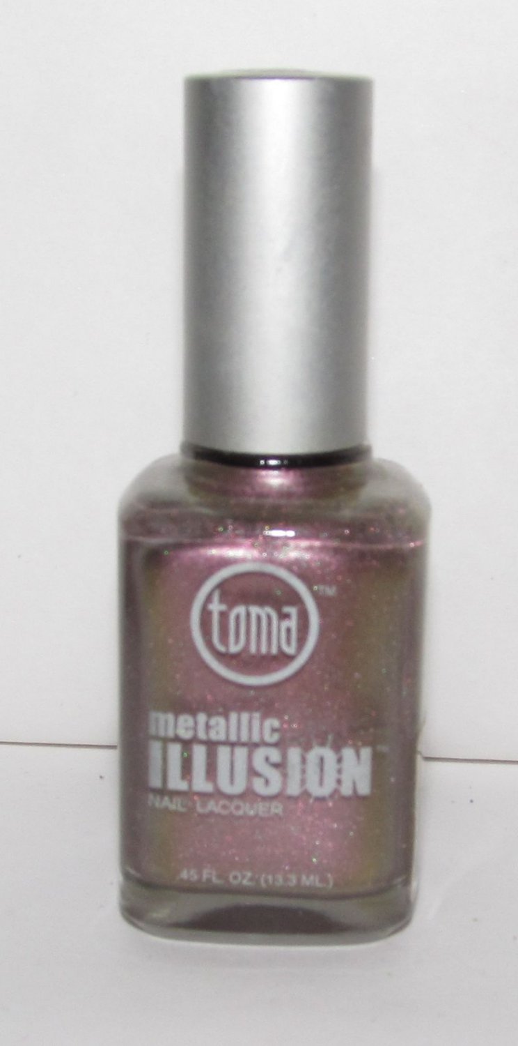 Toma Metallic Illusion Nail Polish - Green/Pink Speckled - NEW
