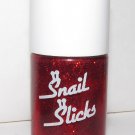 Snail Slicks Nail Polish - Red Glitter - NEW