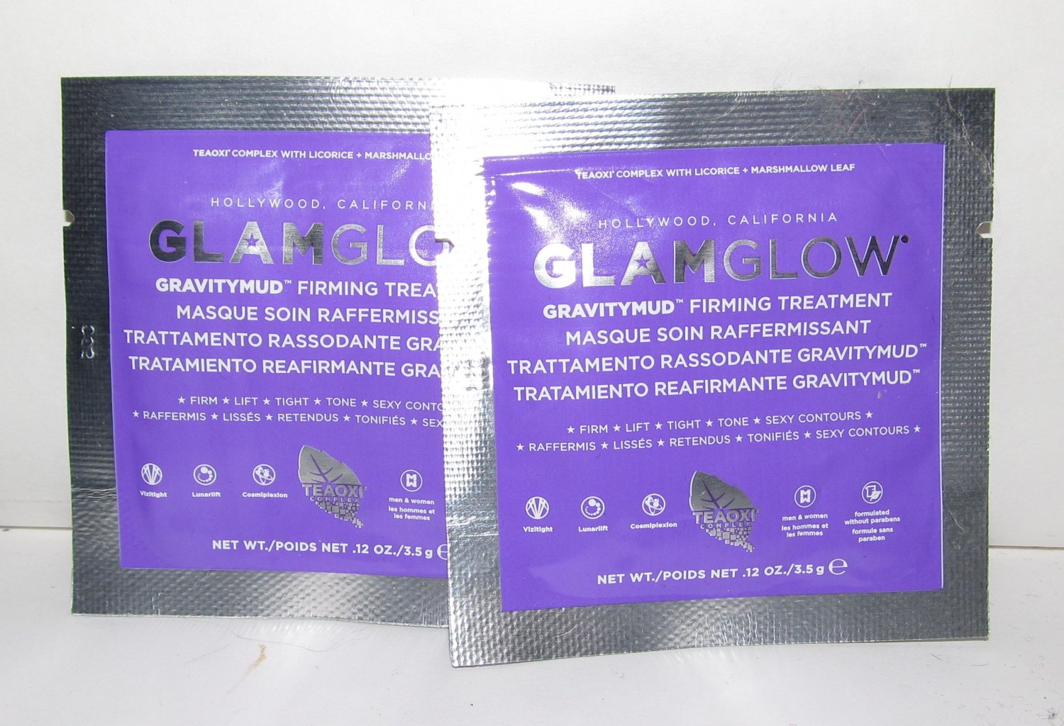 Glam Glow - Gravitymud Firming Treatment - 2 Packets NEW