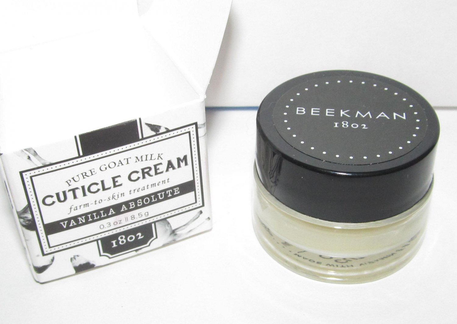 Beekman 1802 Pure Goat Milk Cuticle Cream 0.3 oz Vanilla Absolute New