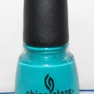 China Glaze Nail Polish - Turned Up Turquoise - NEW