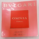 Bulgari Omnia Coral Eau De Toilette Vial Sample 0.05 oz - NEW
