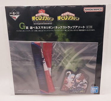My Hero Academia Shoto Todoroki Let You Down Neck Strap & Stickers NEW