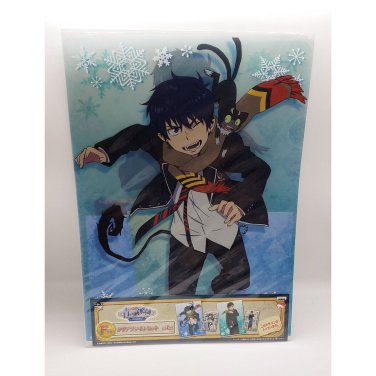 Blue Exorcist Rin & Yukio Okumura & Kuro Clear File Folders NEW 