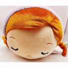 Disney Frozen Anna Sleeping Plush Disney Store Japan NWT *MISSING POM-POM*