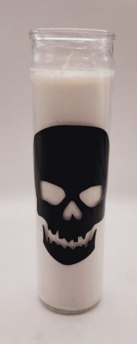 Skull Pillar Candle NEW