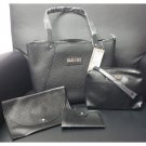 Kenneth Cole Reaction Hangbag, Clutch, Wristlet & Credit Card Holder 4 Piece Set