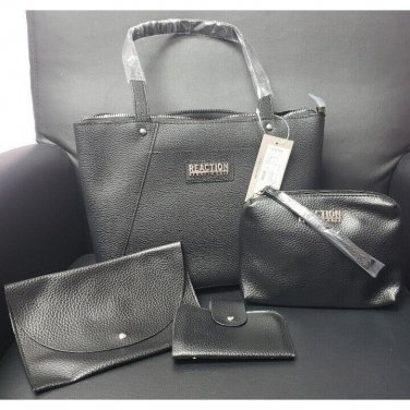 Kenneth Cole Reaction Hangbag, Clutch, Wristlet & Credit Card Holder 4 Piece Set