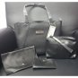 Kenneth Cole Reaction Hangbag, Clutch, Wristlet & Credit Card Holder 4 Piece Set