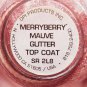 OPI Nail Polish - Merryberry Mauve Glitter Top Coat - SR 2L8 - NEW