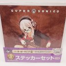 Super Sonico Campus Life Sticker Set Ichiban Kuji Prize J NEW *US SELLER*