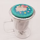 Pusheen Christmas Holiday Tea Infuser With Glass Cup - NEW