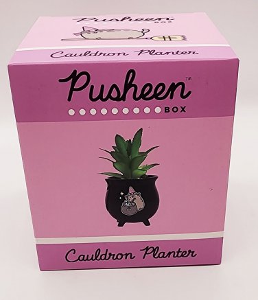 Pusheen Halloween Witch Cauldron Planter - NEW