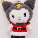 Sanrio Kuromi Christmas Santa Mascot Plush Keychain *US SELLER*