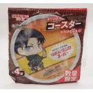 Attack on Titan x Lipovitan Levi Ackerman Metal Coaster NEW *US SELLER*