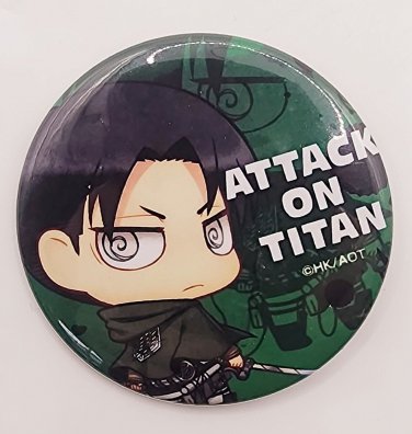 Attack on Titan Levi Ackerman Chimi Chara Button Can Badge *US SELLER*