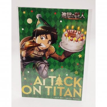 Attack on Titan Eren Yeager Holiday Postcard NEW *US SELLER*