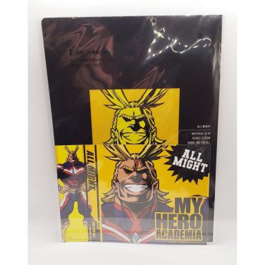 My Hero Academia All Might File Folder and Sticker NEW *US SELLER*