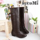 Flat long-barreled high-level women's boots 67002 Knight