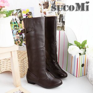 Flat long-barreled high-level women's boots 67002 Knight