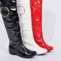 Knight in patent leather boots with stylish 68014