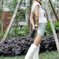 Knight in patent leather boots with stylish 68014