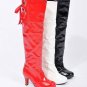 Knight patent leather high-heeled fashion boots 68012