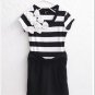 D1006 striped flower dress