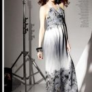 D1011 sexy V-neck bohemian print dress