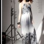 D1011 sexy V-neck bohemian print dress
