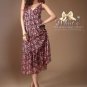 D1012 Korean version of the V-neck floral dress