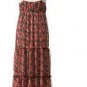 D1012 Korean version of the V-neck floral dress