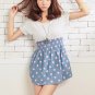 D1015 cute little striped dress