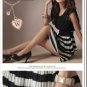 D1021 Korean striped pleated dress
