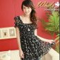 D1022 Korean Floral dress collar
