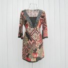 D1027 Korean national flower of light south wind V-neck dress